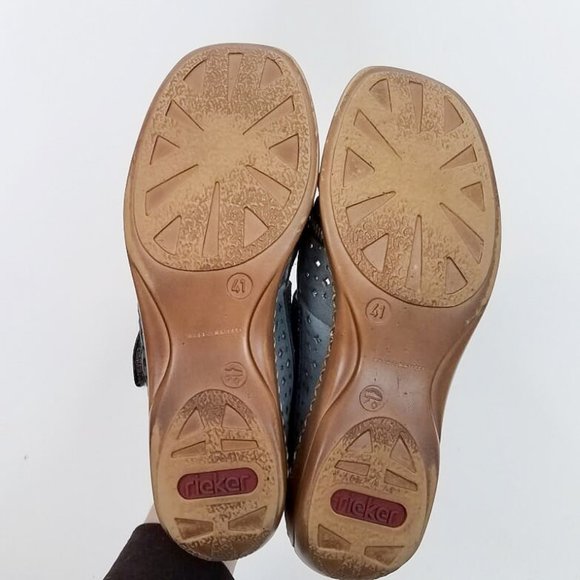 RIEKER Key West Mary-Jane Shoes Blue Size 41 - Picture 7 of 8